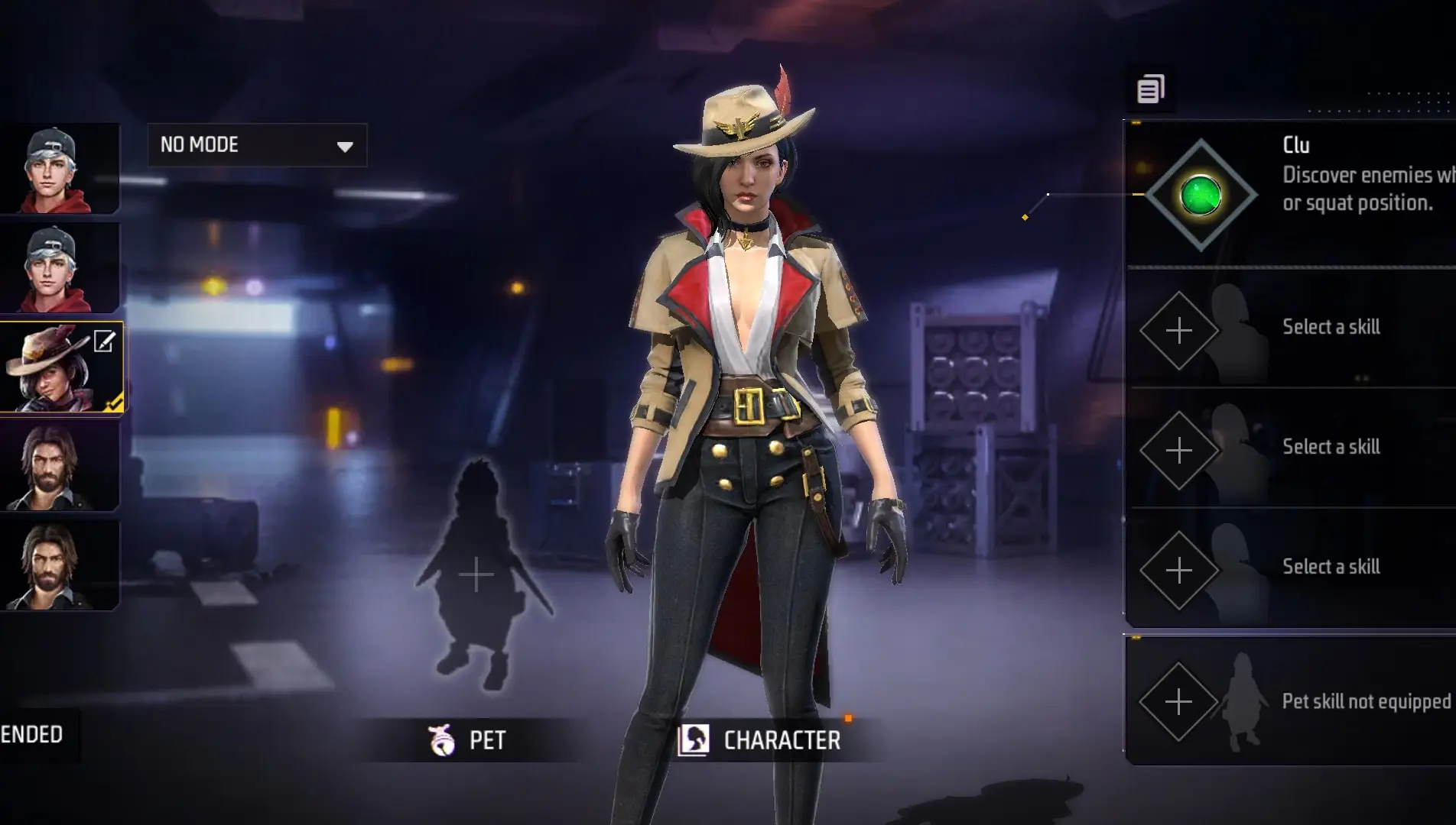 Clu The Detective Female Free Fire Character